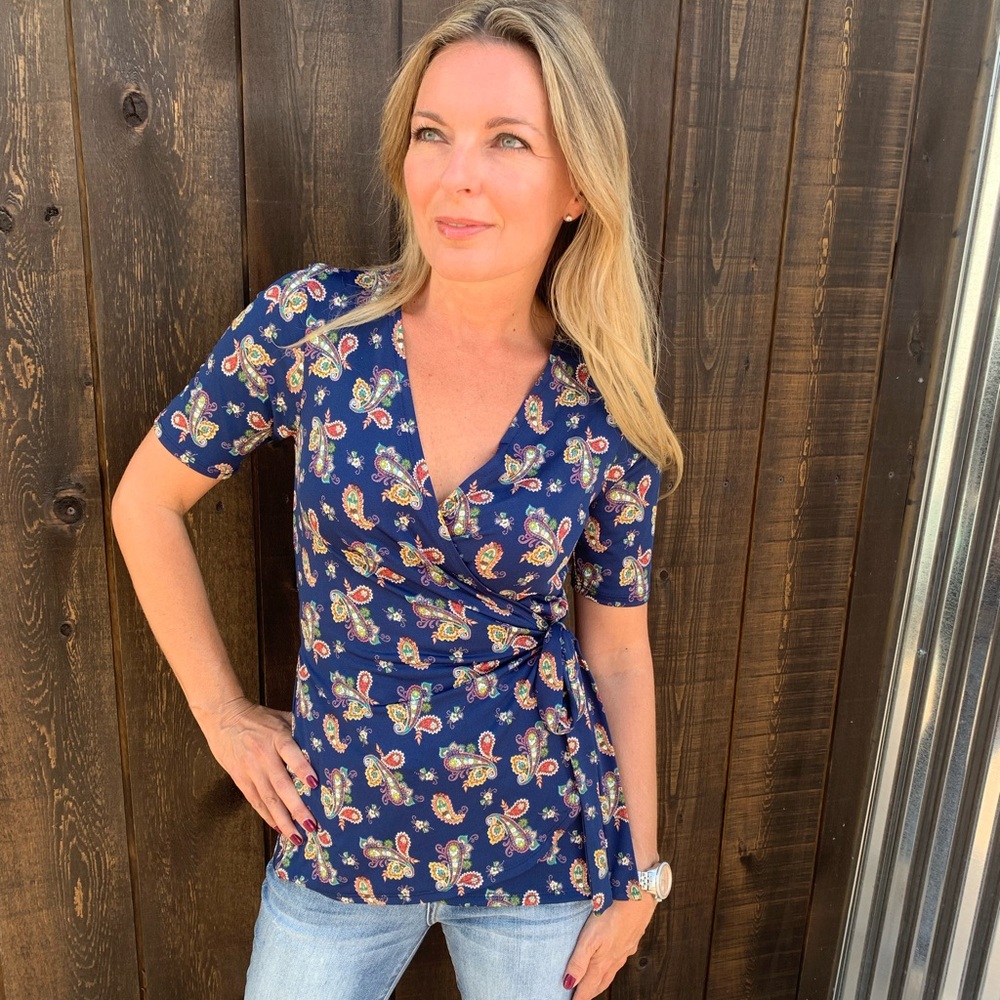 Paisley Wrap top